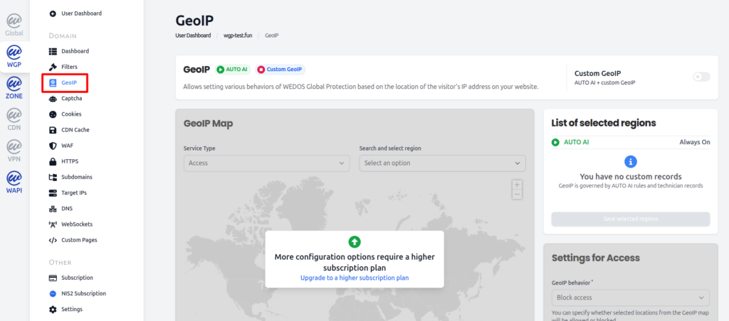 Access GeoIP