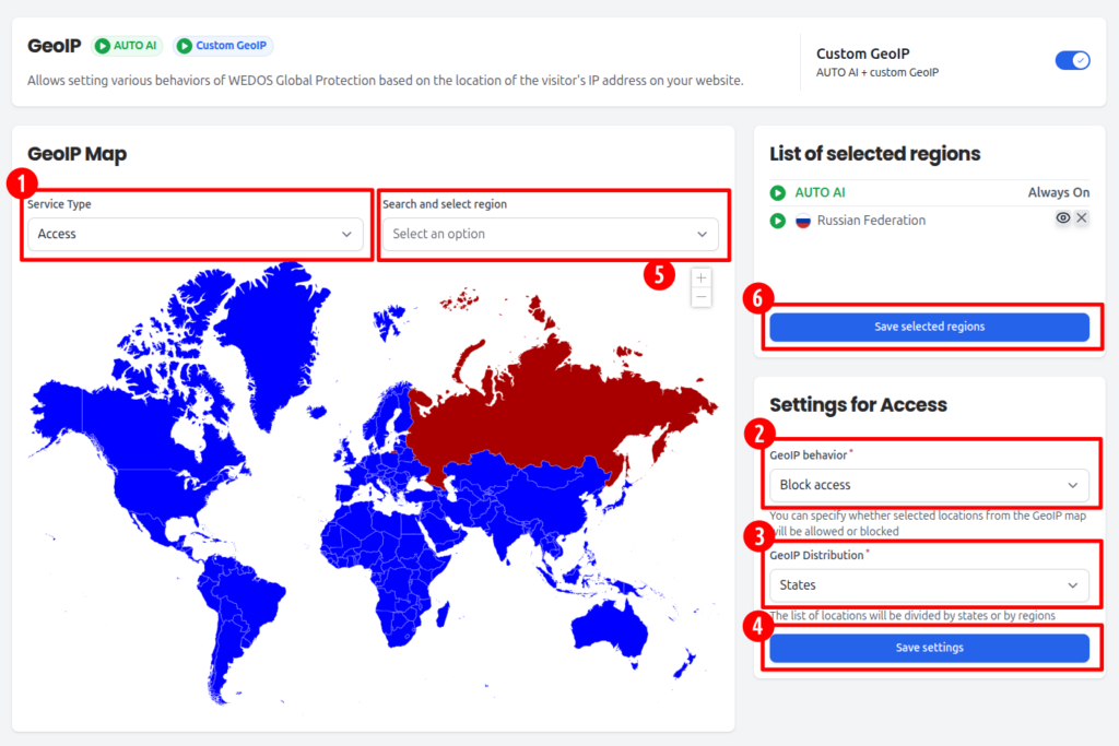 GeoIP Block access