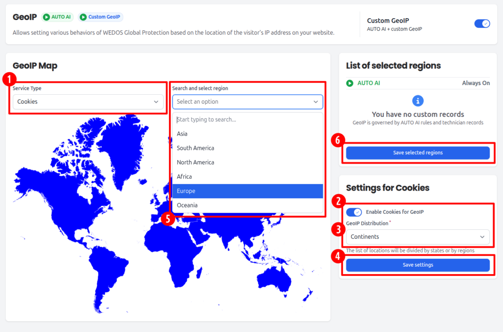 GeoIP enable Cookies