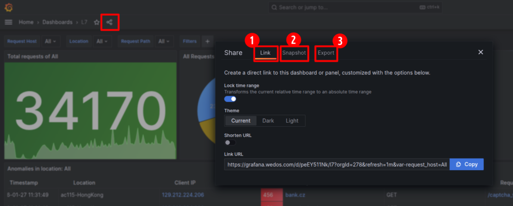 Create reports in Grafana