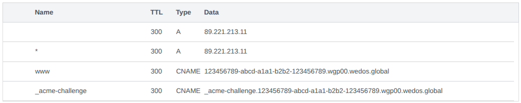 Problematic type A DNS records pointing to web server